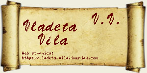 Vladeta Vila vizit kartica